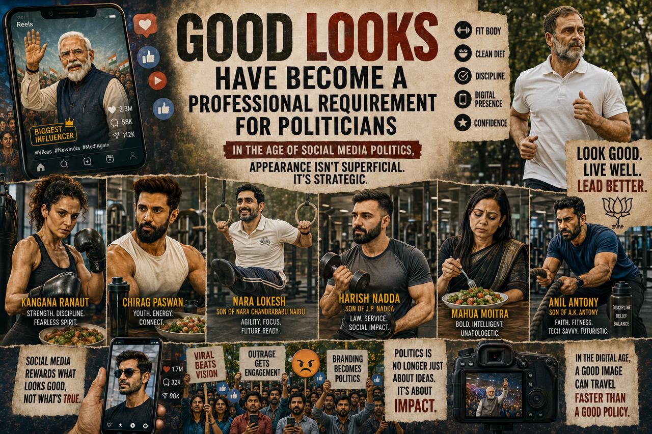 LOOKS HAS BECOME A PROFESSIONAL REQUIREMENT FOR POLITICIANS LIKE ACTORS