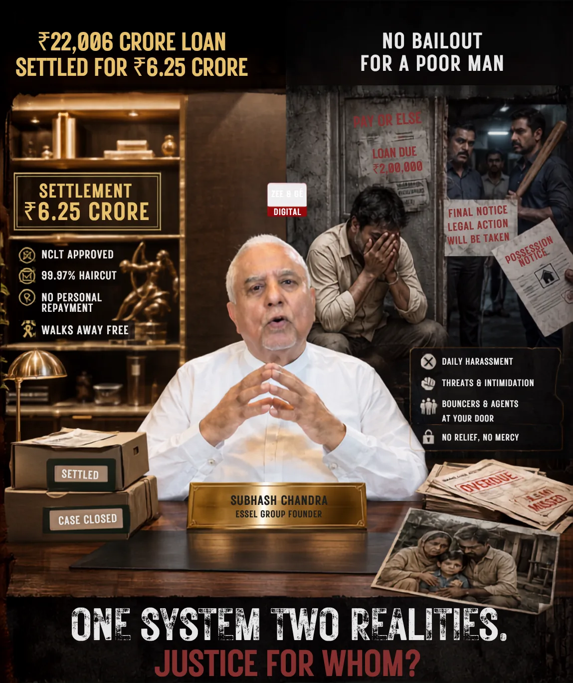 SUBHASH CHANDRA’S PROPOSED BAILOUT: IS IT NOT A SANCTIONED LOOT?